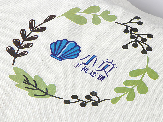 手提棉布袋热转印印刷效果图