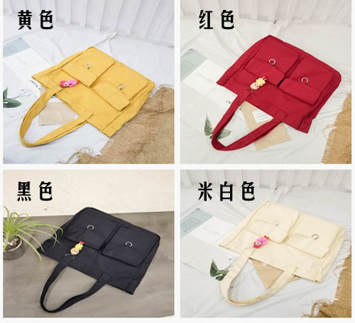 多口袋磁扣帆布袋颜色款式展示